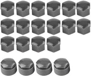 Copertura di Bussola per Ruote - Nylon di Alta Qualità - Nero - Per Diversi Modelli - Adatto per Auto - 17mm
