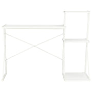 Scrivania con Ripiano Bianca 116x50x93 cm 20287