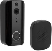 Campana di allarme wireless 1080P, videocamera di ingresso a doppia visuale, rilevamento movimento PIR, visione notturna infrarossa, conversazione vocale, connessione Wi-Fi 5G, batteria 4000 mAh
