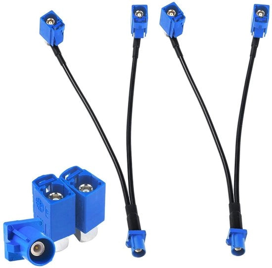Antenna GPS 6 pollici Cavo Pigtail Fakra C RG174 Maschio a Femmina Tipo Y Estensione Cavo Coassiale a V Splitter Cavo a V - Set da 2