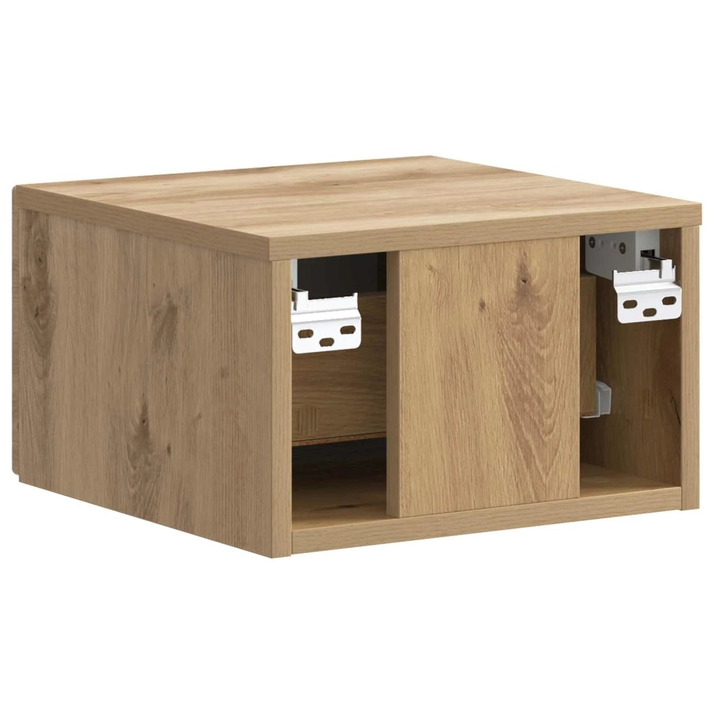 Mobiletto da notte a muro Rovere Artigianale 34,5 x 33 x 20 cm 899293
