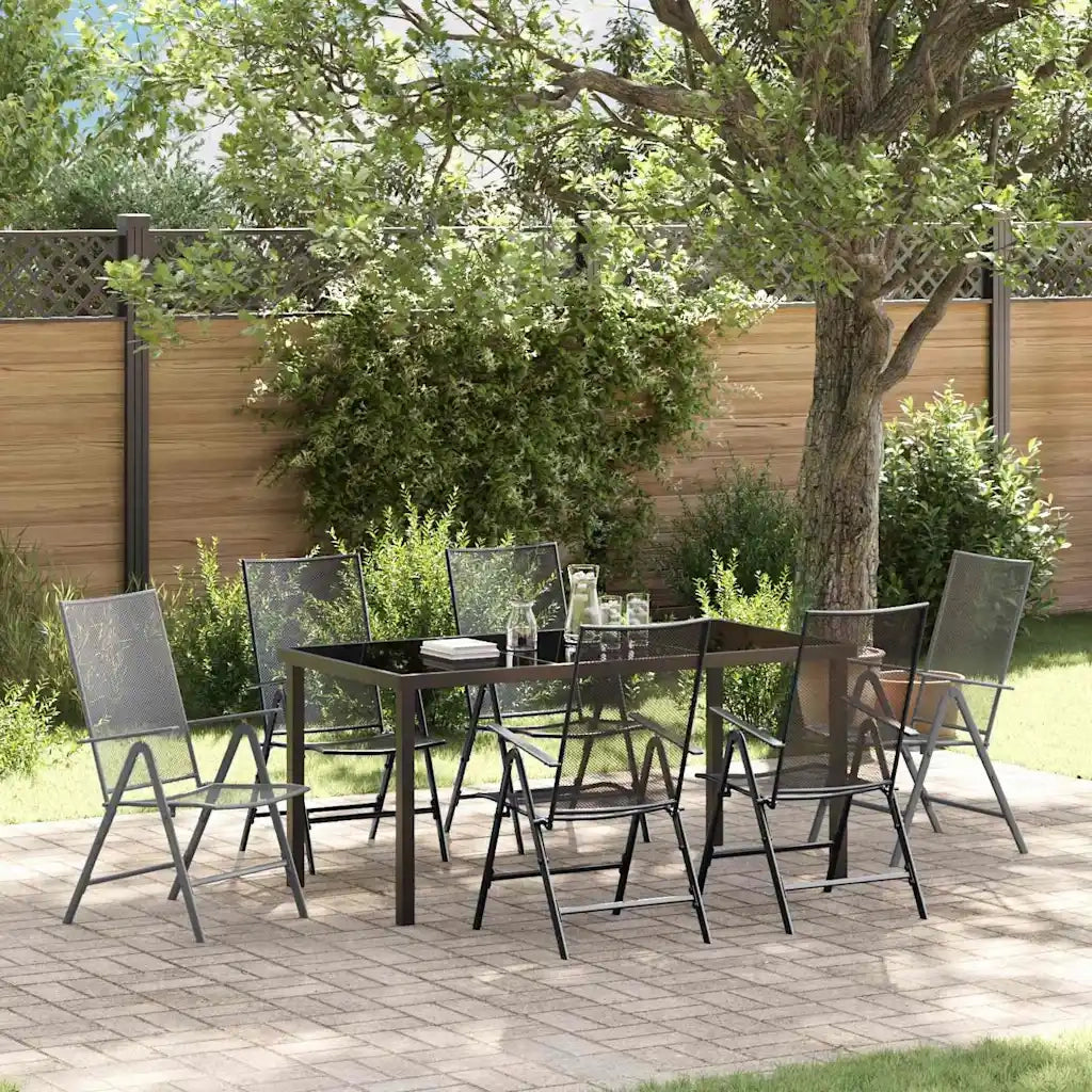 Set da Pranzo per Giardino 7 pcs Antracite 3379293