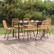 Set da Pranzo da Giardino 7 pz in Polyrattan cod mxl 35591