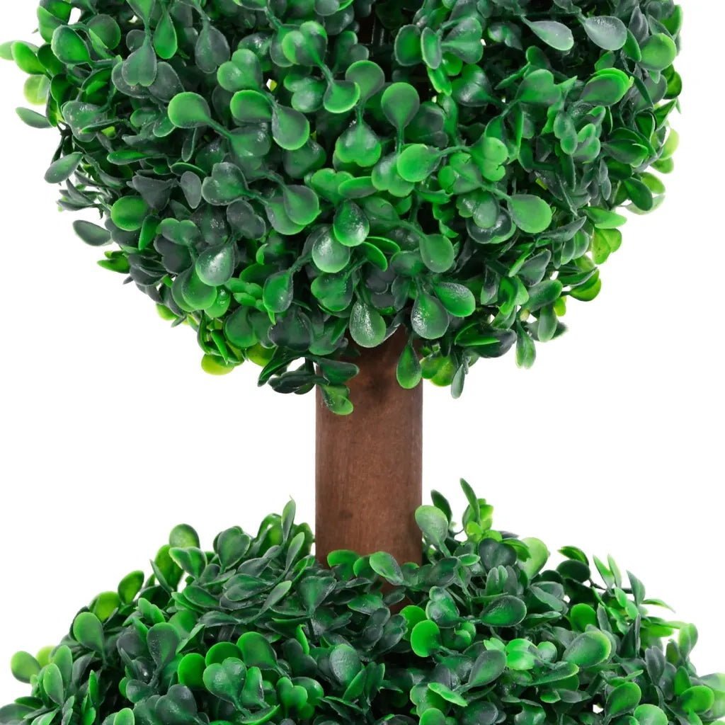 Pianta di Bosso Artificiale a Sfera con Vaso Verde 60 cm CFW3964851