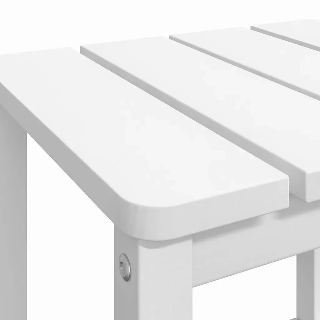 Tavolo da Giardino Adirondack Bianco 38x38x46 cm HDPE 318641