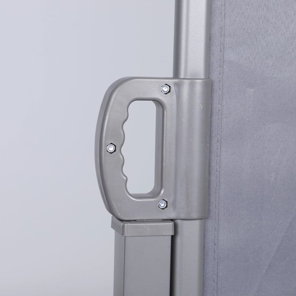 Tenda laterale retraibile per balcone; terrazza e giardino; grigio scuro