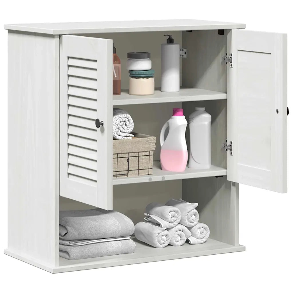 Mobile da Bagno | Armadio da bagno VIGO Bianco e Bianco Antico 67,5 x 34 x 71,5 cm