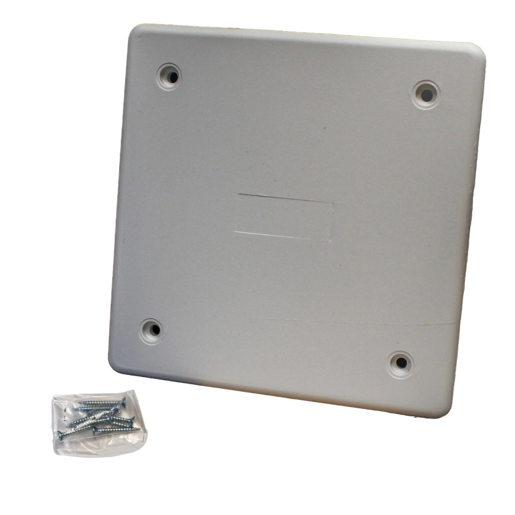 Coperchio per cassette di derivazione da incasso, 92x92 mm, ideale per protezione e copertura di impianti elettrici, PT01