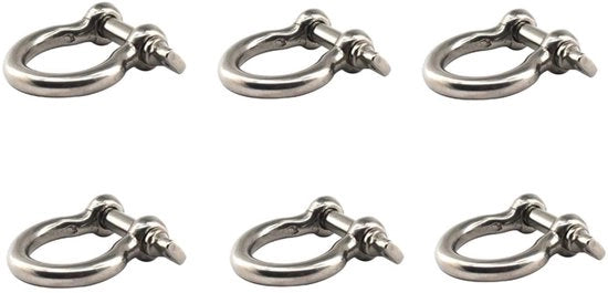 Cancello a M10 in Acciaio Inossidabile 304 - Forma a Croce/ Forma Europea - 6 Pezzi - Duraturo e Resistente alla Corrosione - Grappino