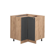 Vicco Mobile ad angolo cucina Antracite-oro 80.5 cm senza piano di lavoro