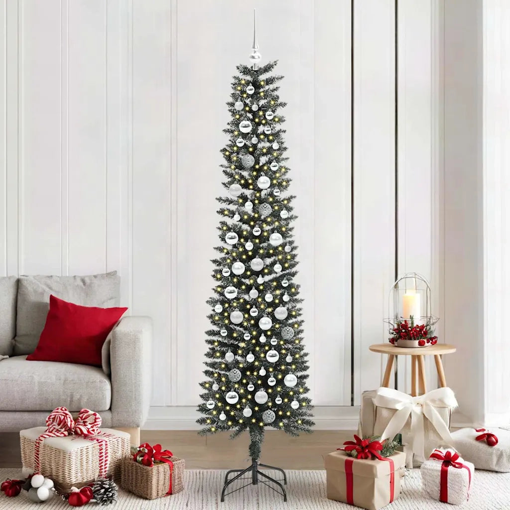 Albero di Natale artificiale con 300 LED Verde 210 cm 3395957