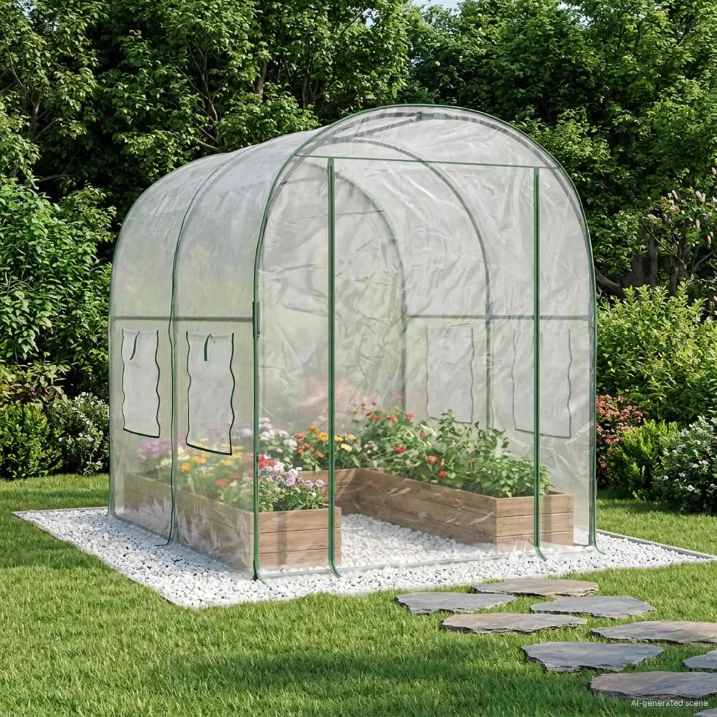 Serra con telaio 160 x 200 x 192,5 cm PVC Trasparente CFW1438004
