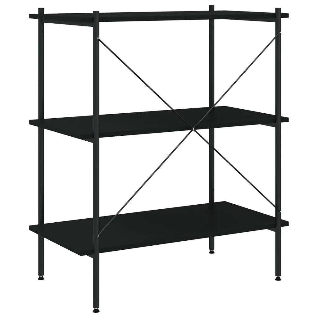 Scaffale con 3 Mensole Nero 80x40x92 cm CFW7799068