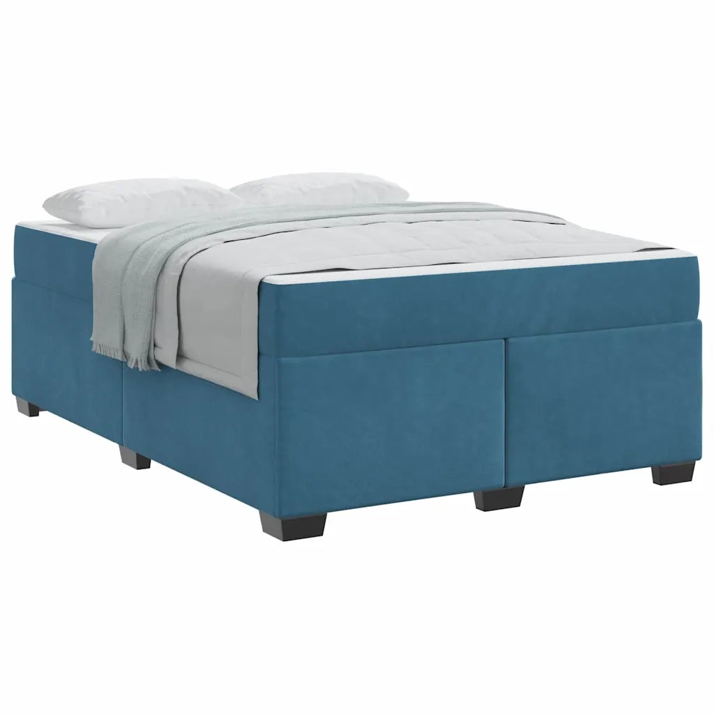 vidaXL Struttura del letto Blu scuro 160 x 200 cm Velluto