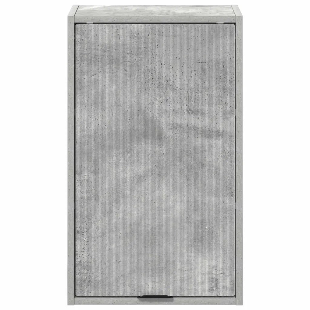 Mobile da Bagno con porta Grigio cemento 39 x 23,5 x 65 cm 883387