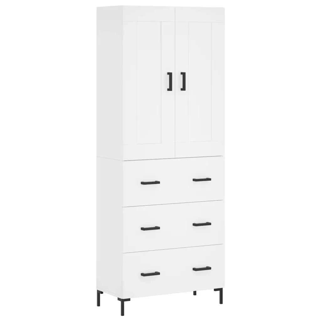 Credenza Bianca 69,5x34x180 cm in Legno Multistratocod mxl 78152