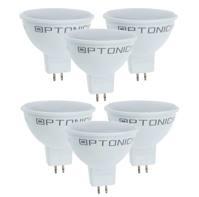 Lampadina dicroica led spillo gu5.3 7 watt risparmio energetico 2700k pezzi 6