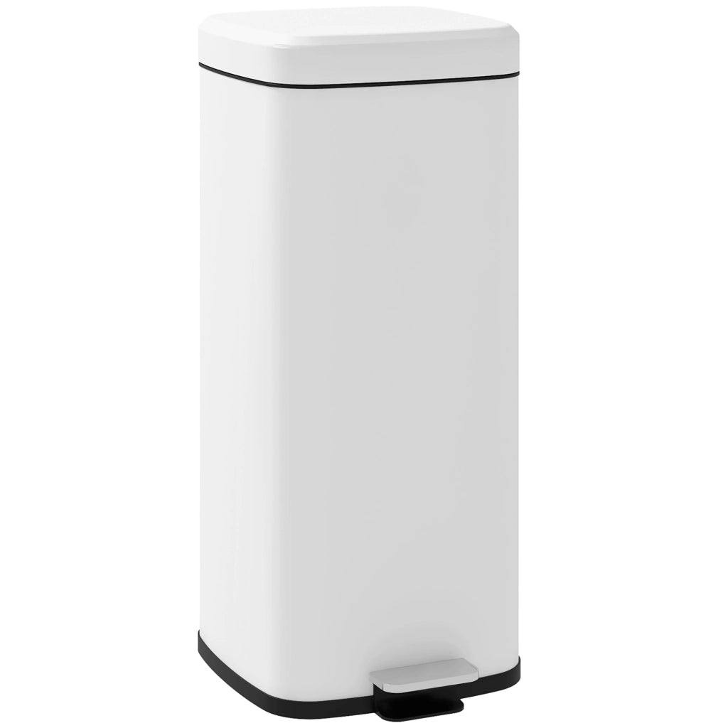 Cestino per rifiuti da cucina 30L ¨C zephmum ¨C 28x35x63.5 cm bianco