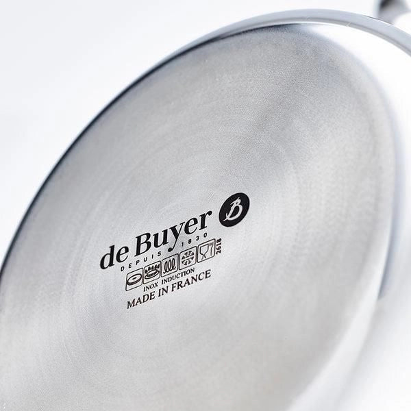 DE BUYER 3746.18 Affinity Casseruola in Acciaio Inox 5 Strati con Coperchio 18 cm Capacita' 2,4 L Induzione e Forno colore Acciaio inossidabile