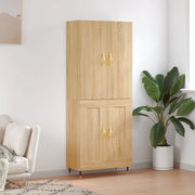 Credenza Rovere Sonoma 69,5x34x180 cm in Legno Multistrato 3195774
