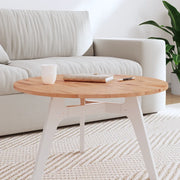 Piano per Tavolo Ã˜70x1,5 cm Rotondo in Legno Massello di Faggiocod mxl 83352