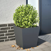 Fioriera da Giardino-Vaso da Esterno Antracite 40x40x40 cm in Acciaio 247148