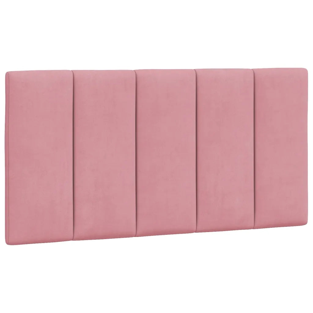 Letto con Materasso Rosa 100x200 cm in Velluto