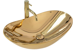 Lavabo Da Appoggio Rea Royal Gold