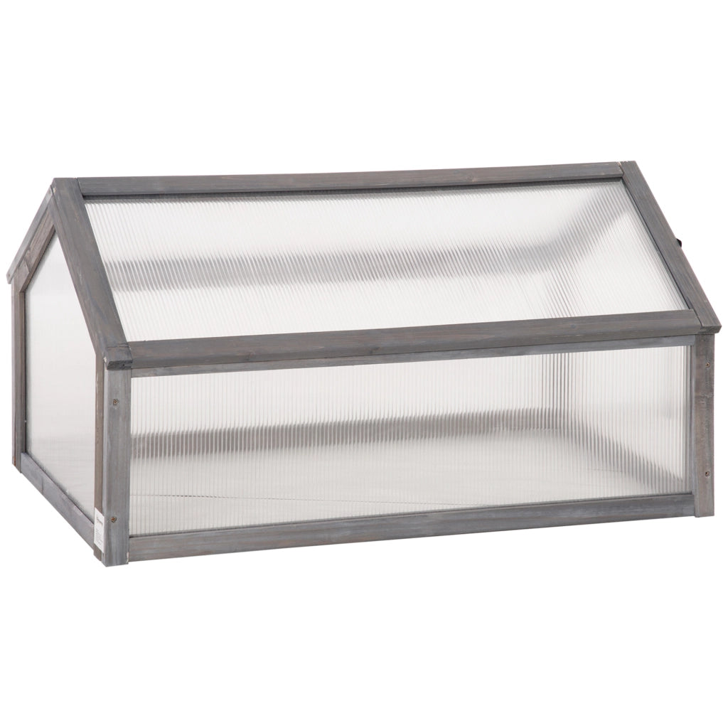 Serra Mini Giardino ¨C Zephmum ¨C Grigio Legno 90x52x49.5 cm