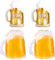 Bottiglie di birra XXL - Set da 4 pezzi - Grandi bottiglie di birra per decorazione di Oktoberfest - Decorazione per birra per giardino, bar e festa.