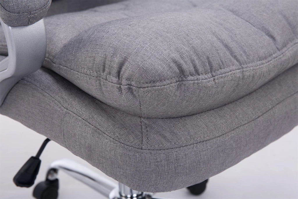 Sedia da ufficio XXL Vancouver tessuto grigio