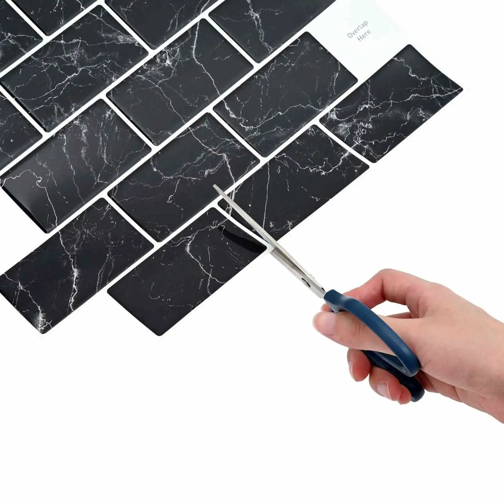 Piastrella subway 50 pz Marmo Nero 30 x 30 cm CFW8787347