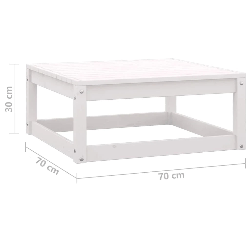 Set di mobili da giardino mobili da esterno 2 pezzi bianco legno di pino massiccio 02_0015909