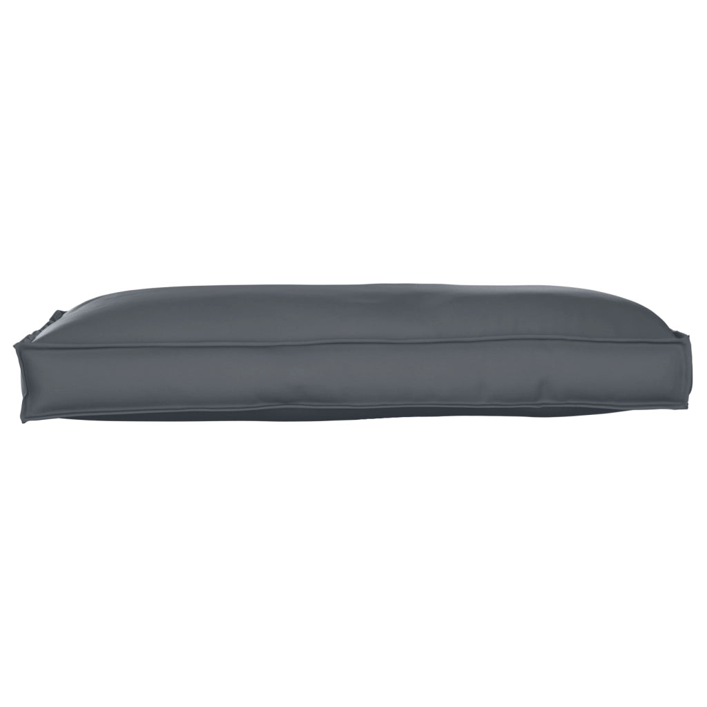 Cuscino Pallet per Seduta/Schienale Antracite 120x60x12 cm Tessuto Oxford