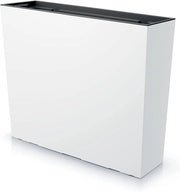 Piantina rettangolare per interni ed esterni, design moderno, altezza 50 cm, 44 litri, bianca