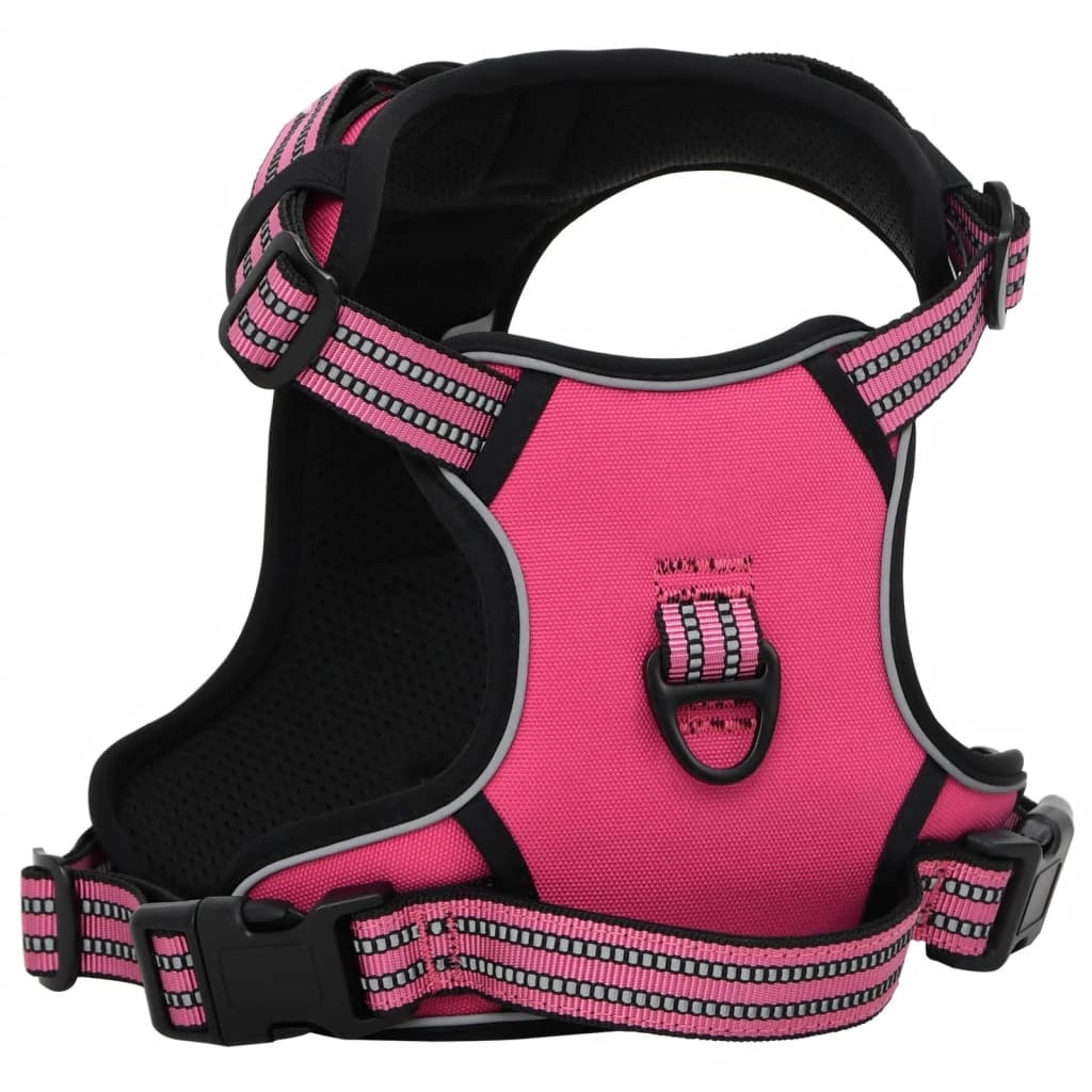 Pettorina regolabile per cani con strisce riflettenti x L Rosa 02_0042344