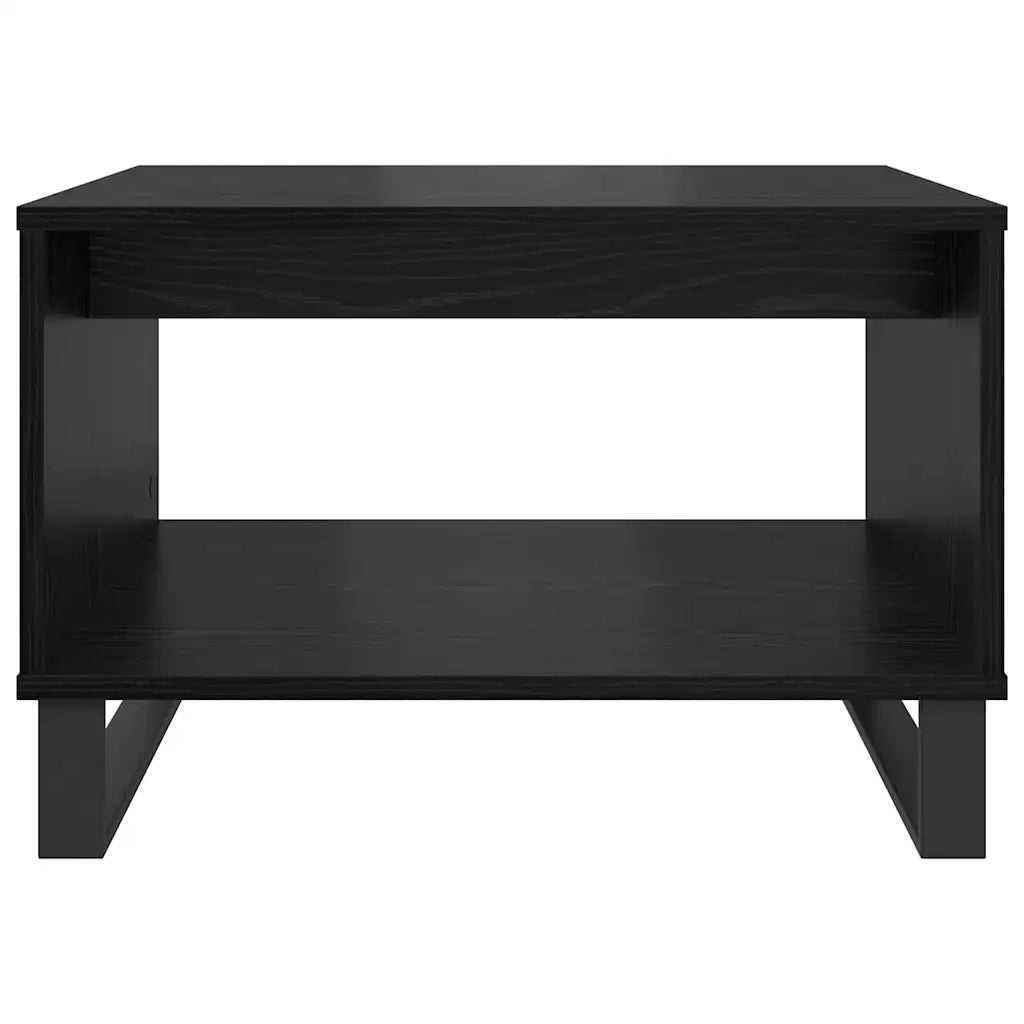 Tavolino da salotto Rovere nero 60 x 50 x 40 cm