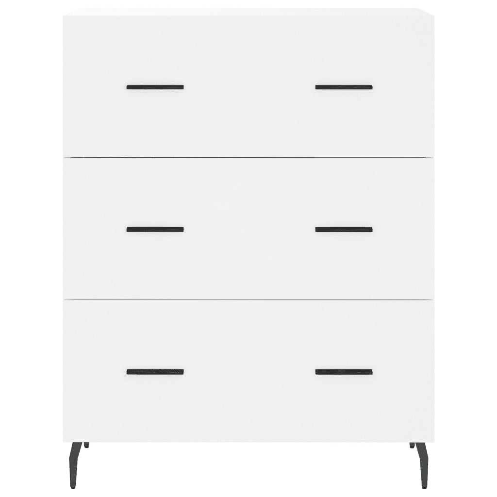 Credenza-Buffet-Armadio da cucina Bianca 69,5x34x90 cm in Legno Multistrato 938464