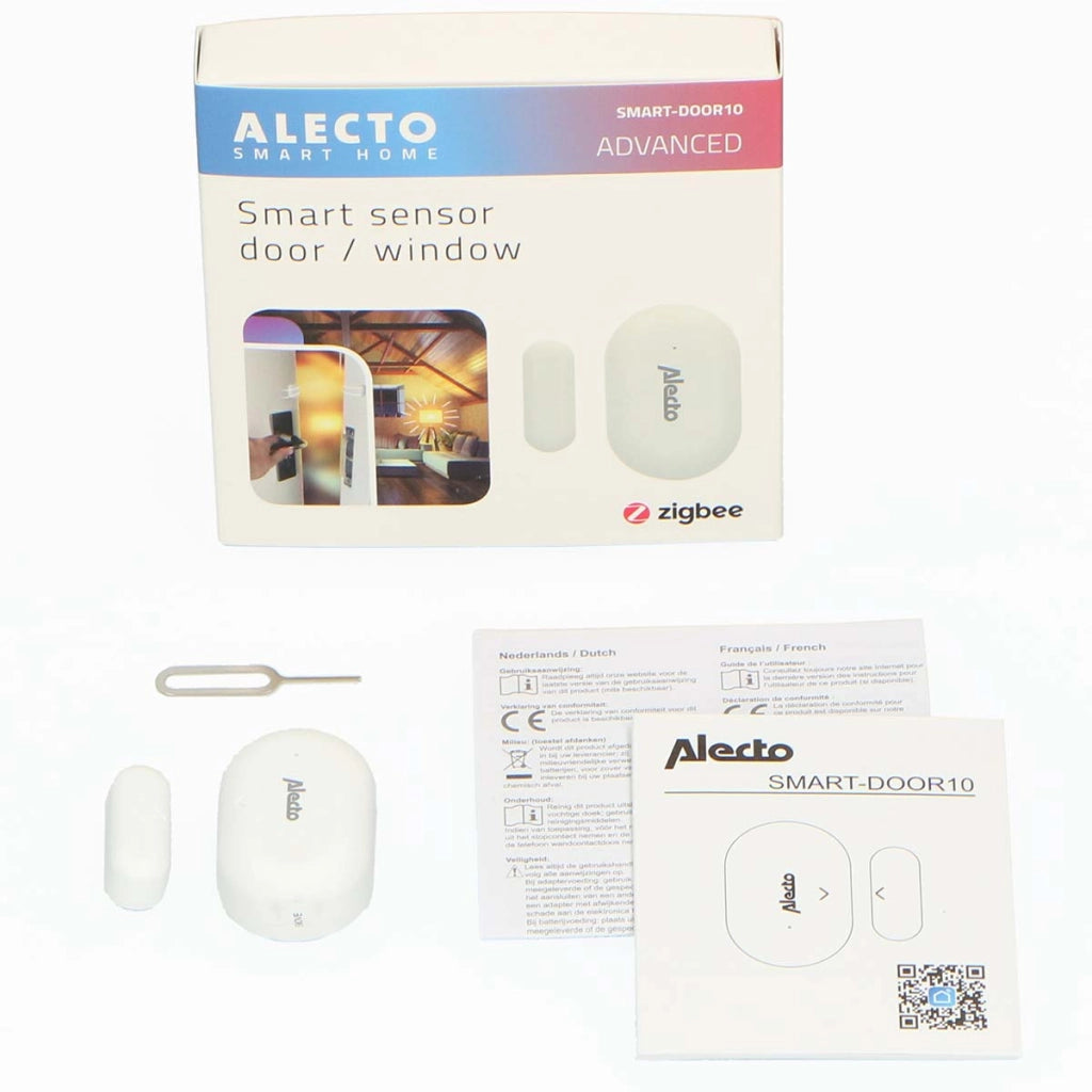 SMART-DOOR10 Sensore di contatto intelligente Zigbee per porte/finestre Bianco Alecto