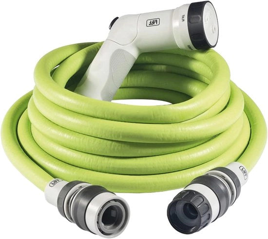 Serpentino estensibile per giardino - Compacto e leggero - 15 m - Limone