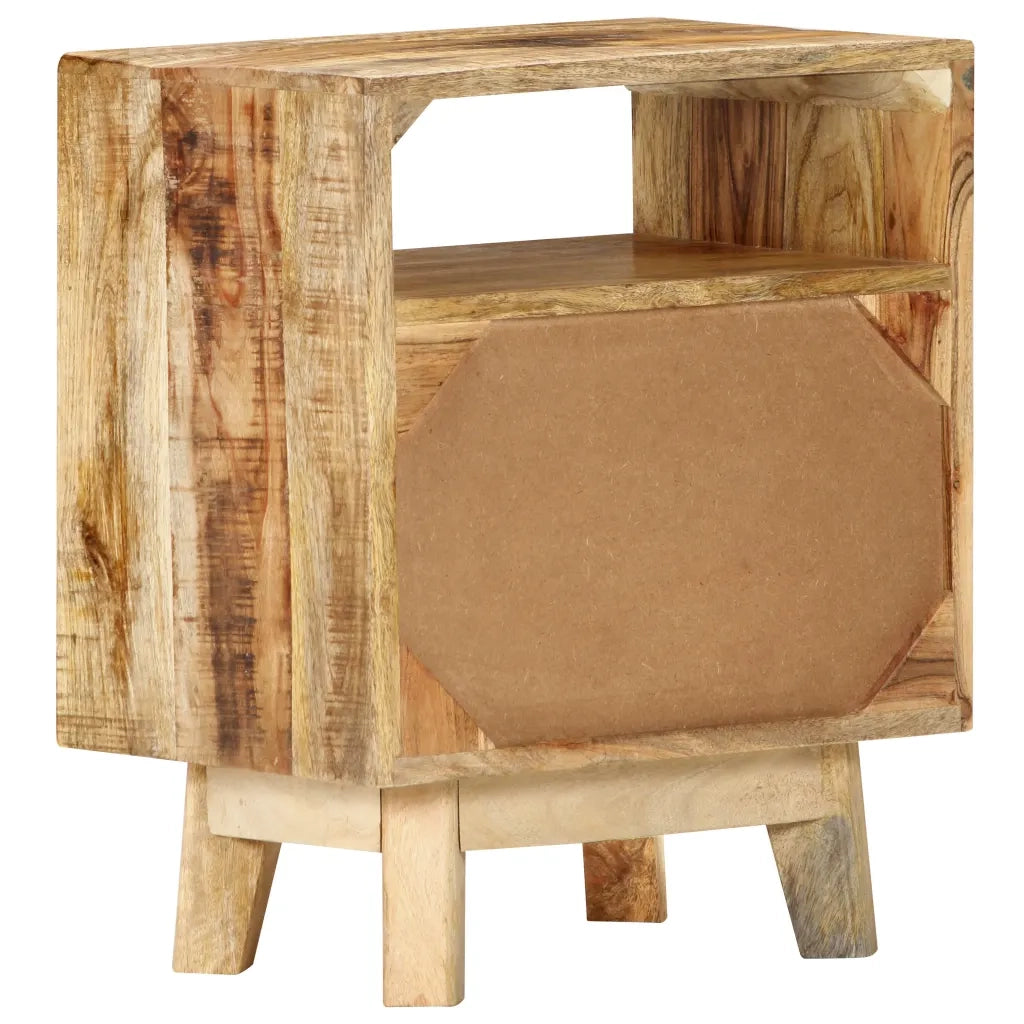 Comodino 40x30x50 cm in Legno di Mango Grezzo  cod mxl 30584