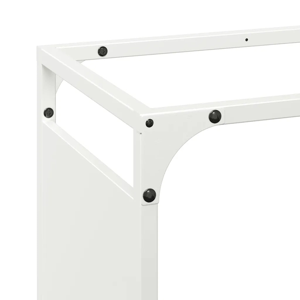 Rastrelliera per Legna da Ardere Bianca 44x28x90 cm CFW2532016
