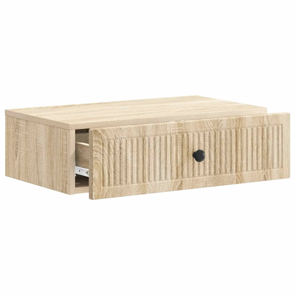 Tavolino da Parete Laterale Rovere Sonoma 59 x 34,5 x 17 cm 897977