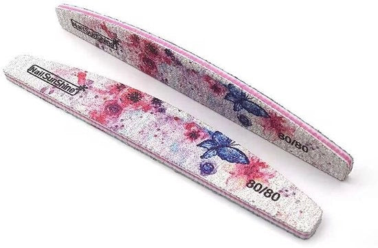 Viti per unghie 10 pezzi - Fili per unghie a doppia faccia 80 grano - Cura e manicure - Acqua resistente - Disegno fiorale - Fili per unghie