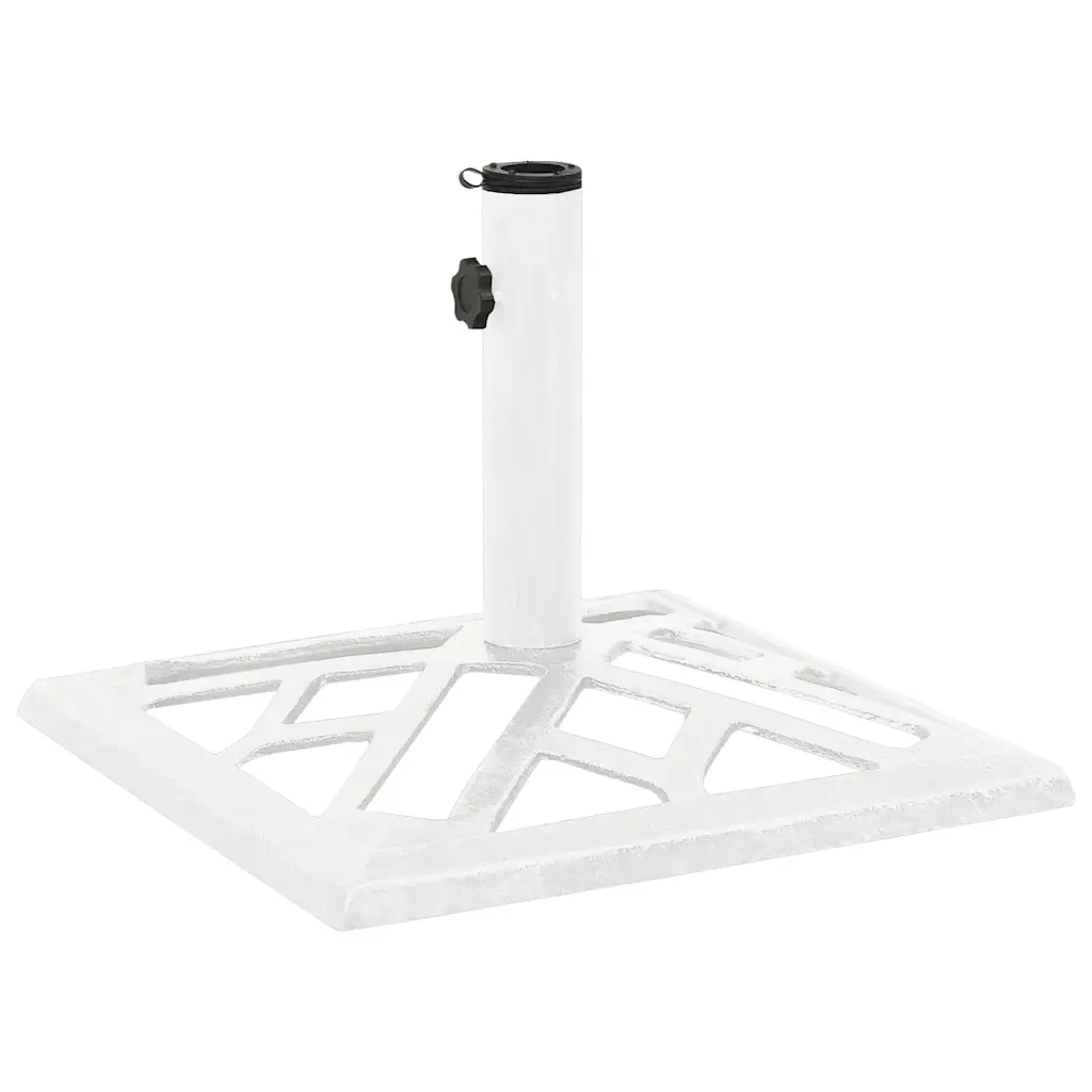 Base robusta per ombrellone da giardino 44 ​​x 44 x 31 cm in ghisa bianca 02_0046550