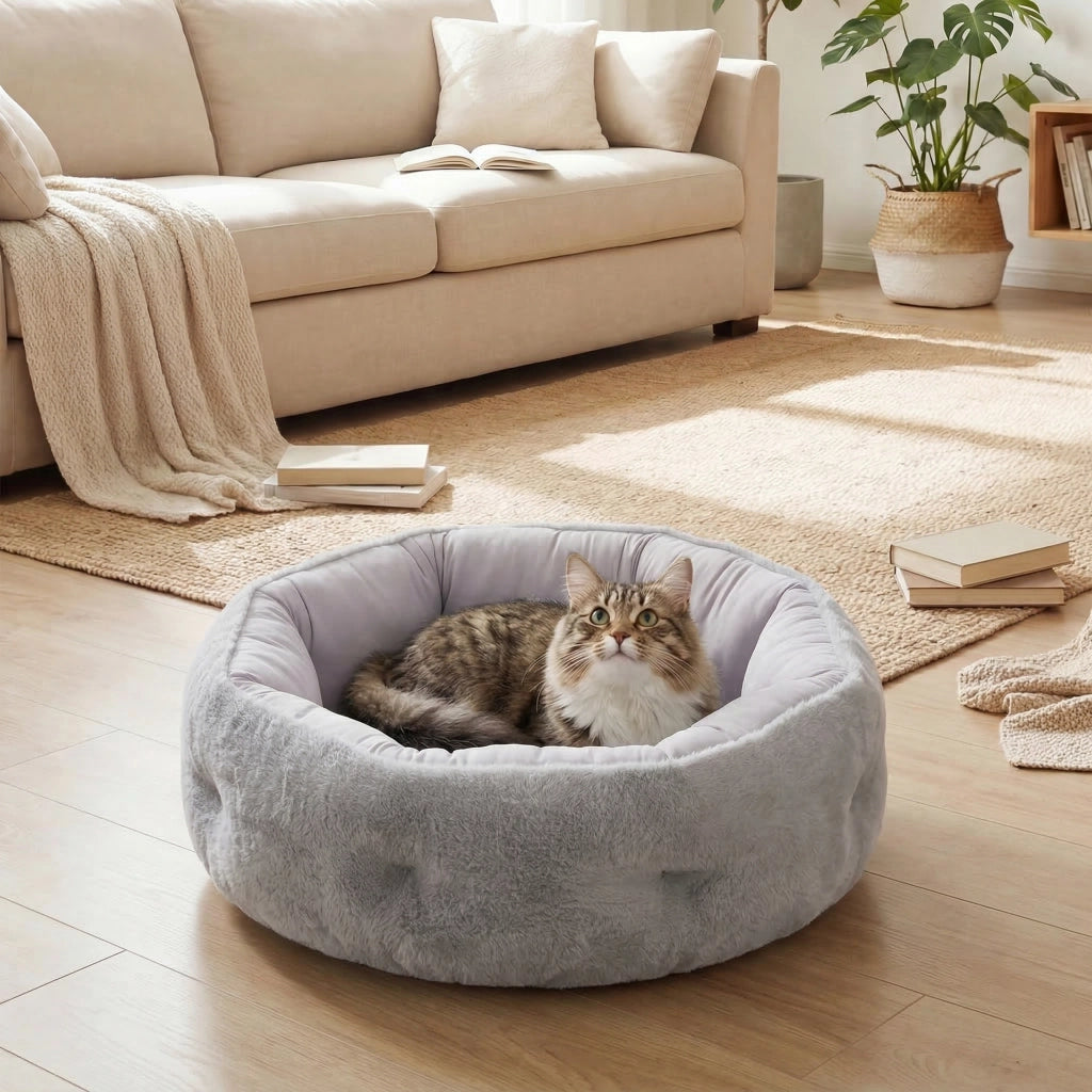 Letto per Gatti Reversibile ¨C Zephmum ¨C Grigio Chiaro