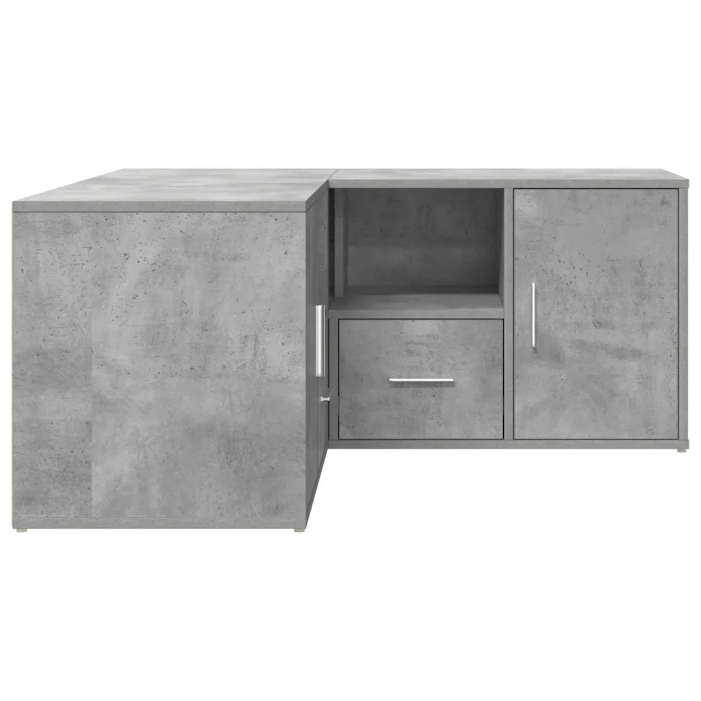 Mobile Angolare Grigio Cemento 160x40x45 cm in Truciolato 3307822