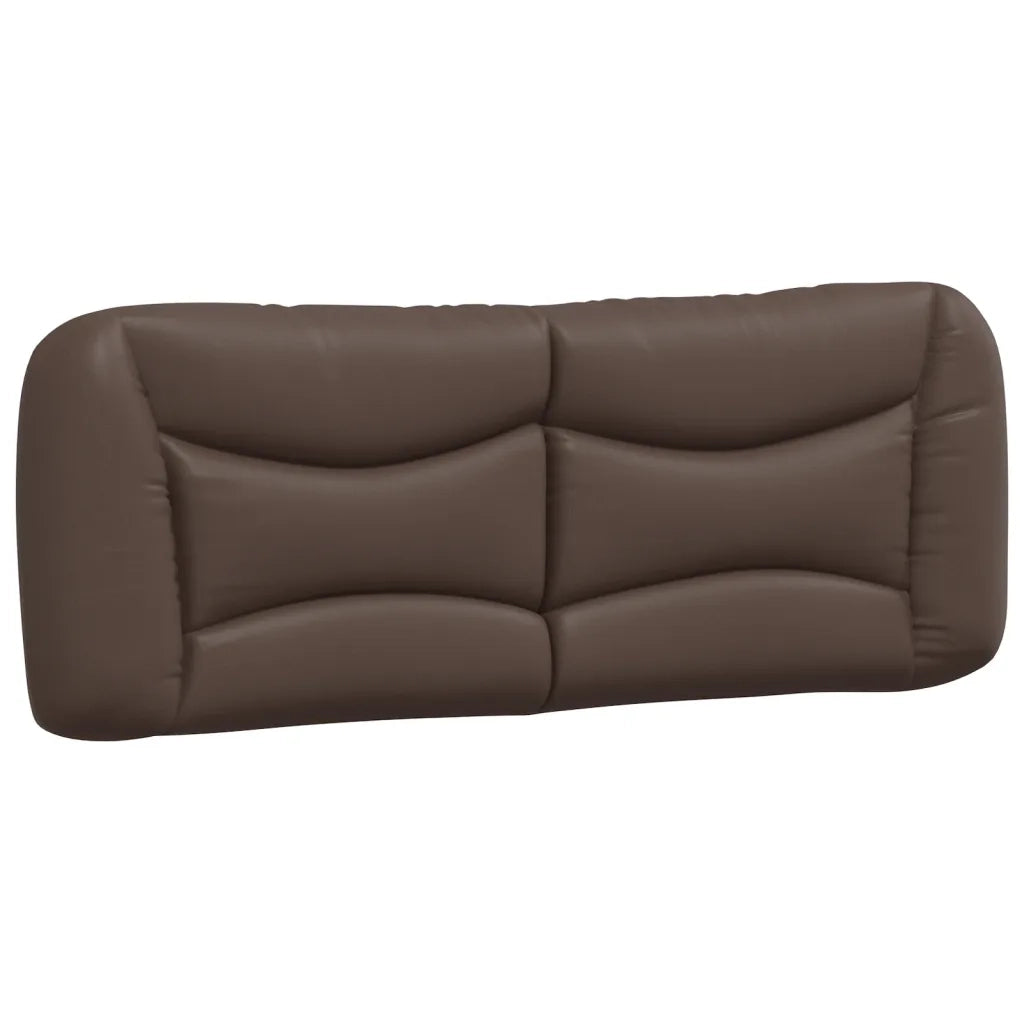 Letto con Materasso Hvar Marrone 140x190cm in Similpelle 3208719