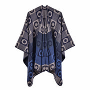 Sciarpa divisa con stampa a lettere di tendenza, sciarpa calda in cashmere jacquard alla moda, mantello