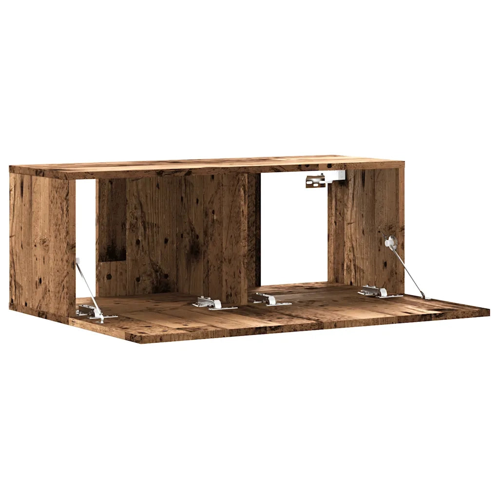vidaXL Mobile TV a Parete Legno Antico 80x30x30 cm in Truciolato